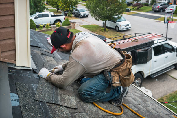 Professional Roof Leak Repair technician working in Pisgah Forest, NC